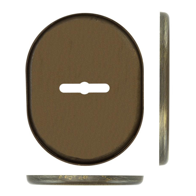 Декоративная накладка Disec KT037 Matrix Oval бронза сатин