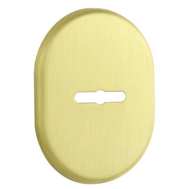 Декоративная накладка Disec KT037 Matrix Oval матовая латунь