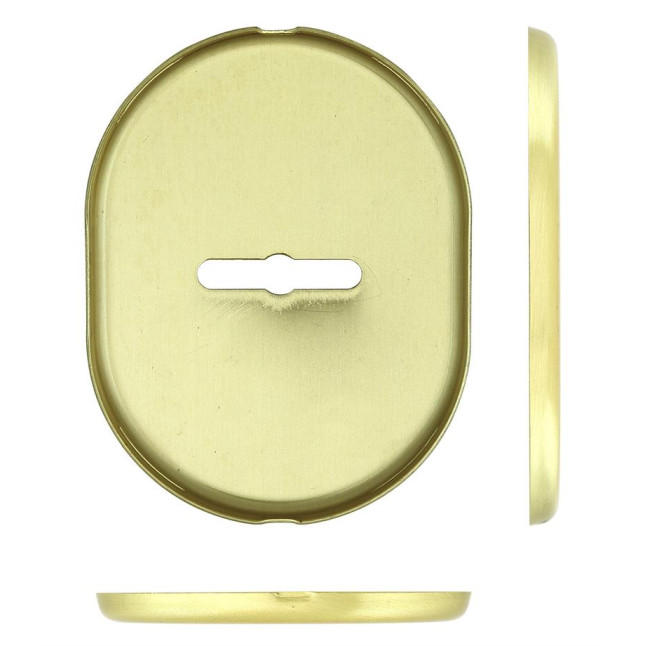 Декоративная накладка Disec KT037 Matrix Oval матовая латунь
