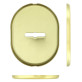 Декоративная накладка Disec KT037 Matrix Oval матовая латунь