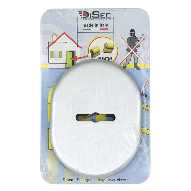 Декоративная накладка Disec KT037 Matrix Oval матовый хром Декоративная накладка Disec KT037 Matrix Oval матовый хром