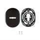 Декоративна накладка Disec KT037 Matrix Oval чорний глянсовий