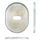 Декоративная накладка Disec KT2703 LEVER KEY Oval матовый хром