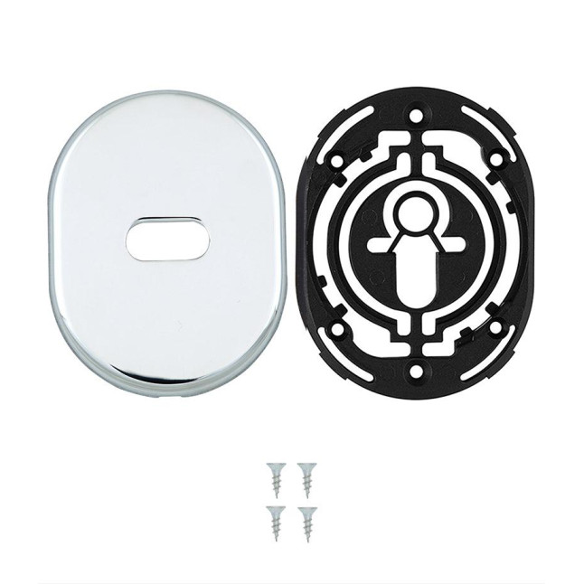 Декоративная накладка Disec KT2703 LEVER KEY Oval хром