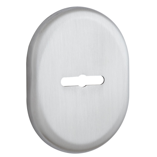 Декоративная накладка Disec KT3838 Matrix Oval матовая нержавеющая сталь