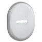 Декоративная накладка Disec KT3838 Matrix Oval матовая нержавеющая сталь
