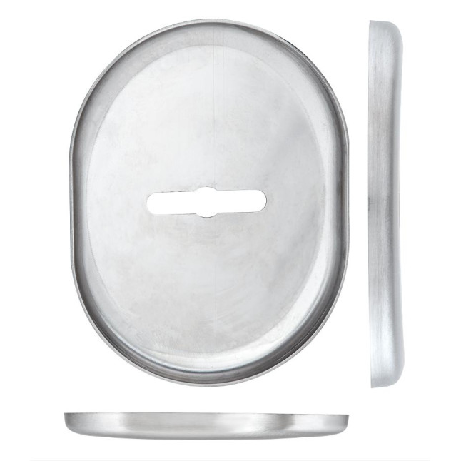 Декоративная накладка Disec KT3838 Matrix Oval матовая нержавеющая сталь