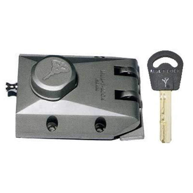Замок накладной Mul-t-lock RM20 матовый хром Замок накладной Mul-t-lock RM20 матовый хром