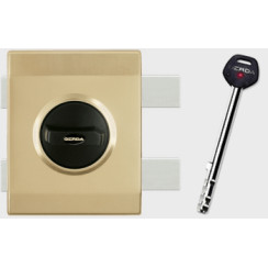 Замок накладной Gerda Tytan ZX Plus G8 латунь