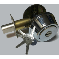 Замок врізний Tesa Dead Bolt R51666 CP полірований хром Замок врізний Tesa Dead Bolt R51666 CP полірований хром