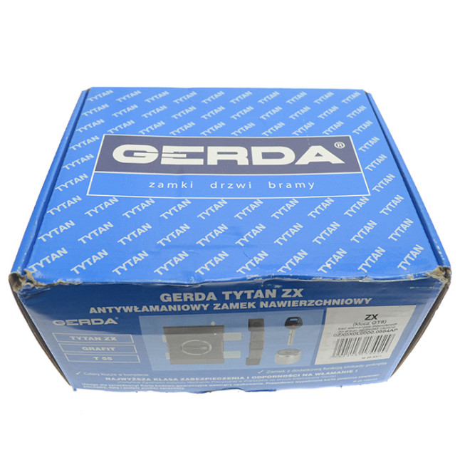 Замок накладной Gerda Tytan ZX GT-8 графит Замок накладной Gerda Tytan ZX GT-8 графит