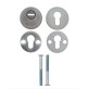 Броненакладка накладна Mul-t-lock SL3 58-63мм BN матова нержавіюча сталь