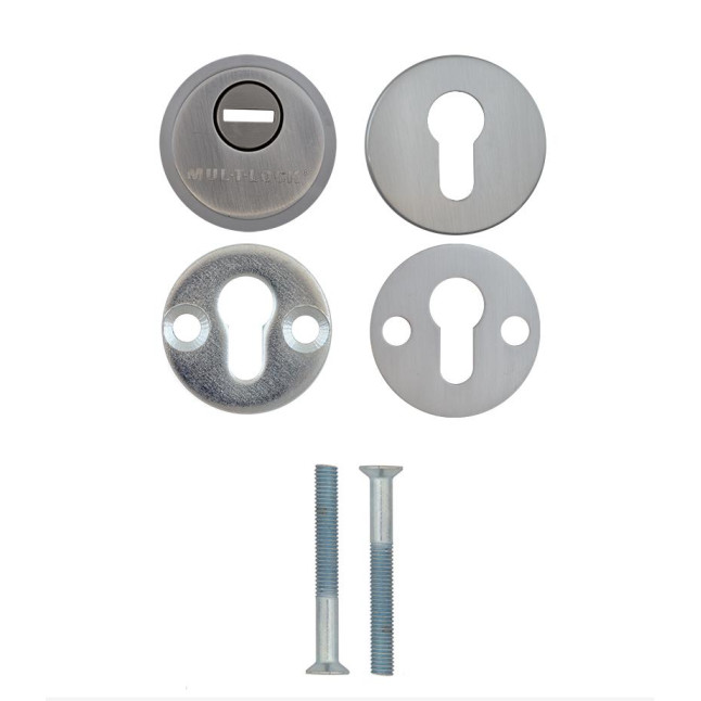 Броненакладка накладна Mul-t-lock SL3 48-53мм BN матова нержавіюча сталь