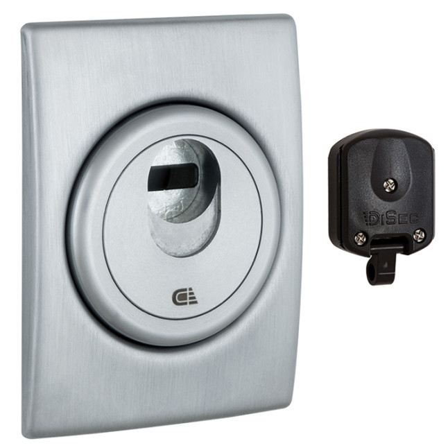 Броненакладка врезная Disec Magnetic 3G2WB матовый хром Броненакладка врезная Disec Magnetic 3G2WB матовый хром