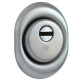 Броненакладка врезная Disec Diamond BKD250 Oval матовая нержавеющая сталь Броненакладка врезная Disec Diamond BKD250 Oval матовая нержавеющая сталь