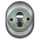 Броненакладка врезная Disec Diamond BKD250 Oval матовая нержавеющая сталь Броненакладка врезная Disec Diamond BKD250 Oval матовая нержавеющая сталь