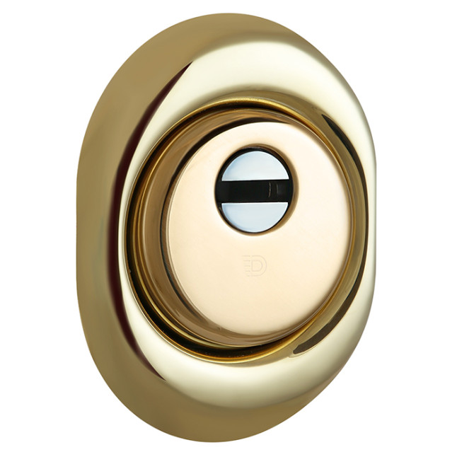Броненакладка врізна Disec Diamond BKD250 Oval латунь PVD