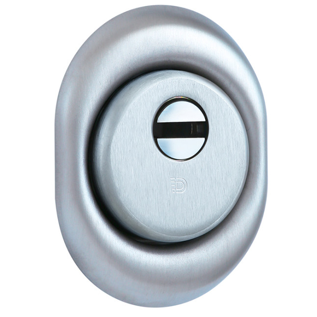 Броненакладка врізна Disec Diamond BKD250 Oval матовий хром