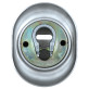 Броненакладка врізна Disec Diamond BKD250 Oval матовий хром
