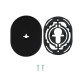 Декоративная накладка Disec KT2112 Omega Oval черный Декоративная накладка Disec KT2112 Omega Oval черный