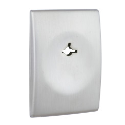 Декоративна накладка Disec Quadry KT3614 Omega SQUARE матова нержавіюча сталь