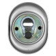 Броненакладка врезная Disec Diamond BKD250 Oval полированный хром
