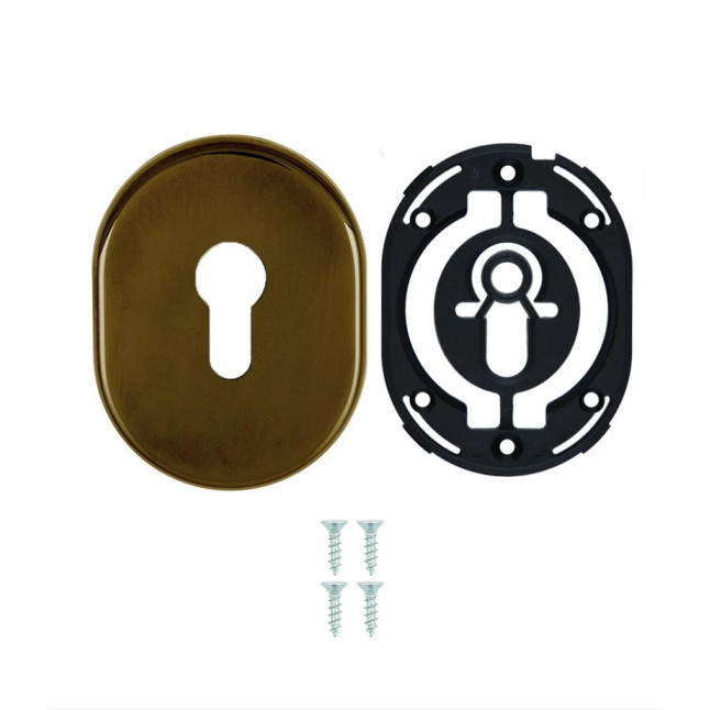 Декоративная накладка Disec KT036 PZ Oval бронза PVD