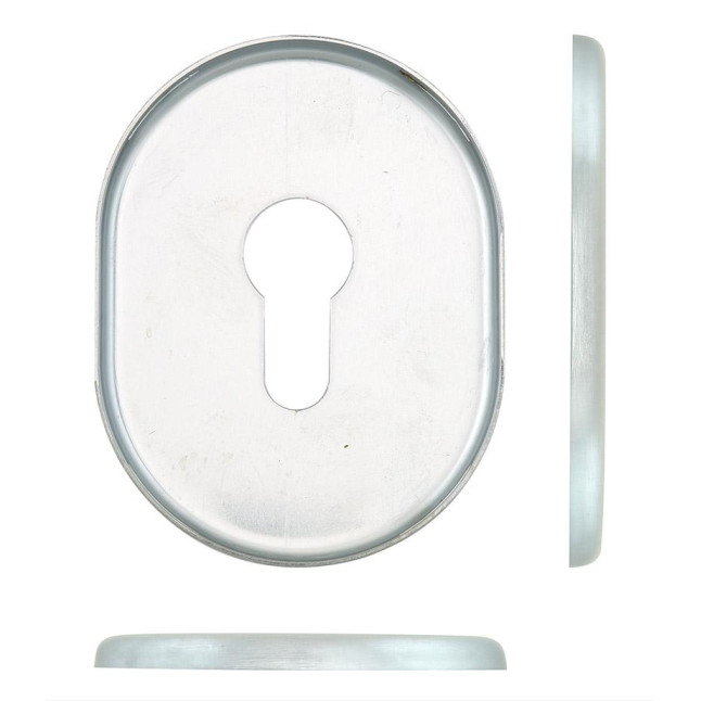 Декоративная накладка Disec KT036 PZ Oval матовый хром