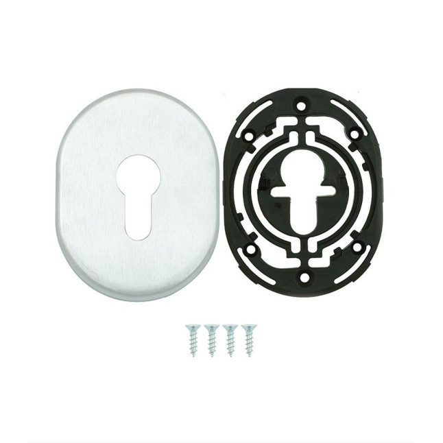 Декоративная накладка Disec KT036 PZ Oval матовый хром