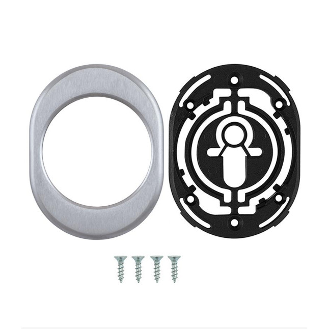 Декоративная накладка Disec KT056 Oval матовый хром Декоративная накладка Disec KT056 Oval матовый хром