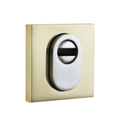 Броненакладка накладная Disec Guarda QUADRA NX2F DIN SQUARE латунь PVD Броненакладка накладная Disec Guarda QUADRA NX2F DIN SQUARE латунь PVD