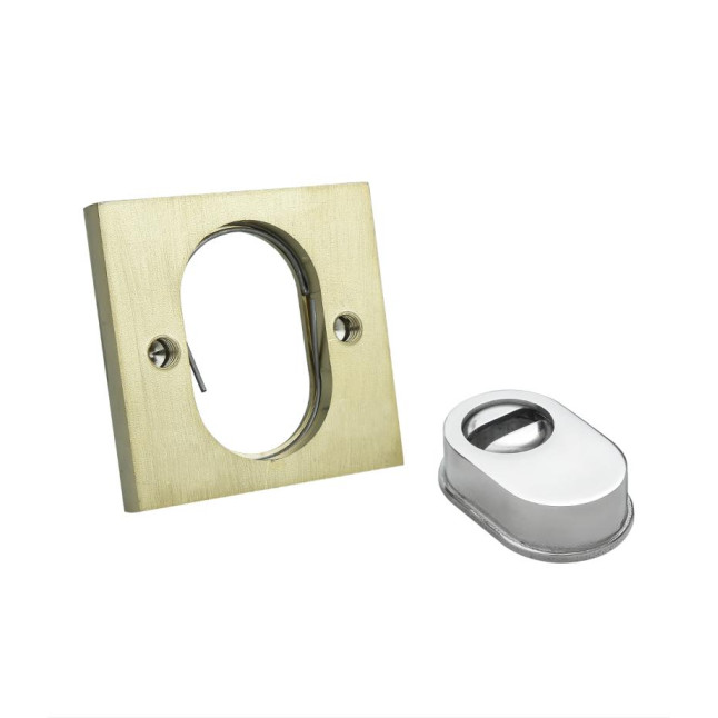 Броненакладка накладная Disec Guarda QUADRA NX2F DIN SQUARE латунь PVD Броненакладка накладная Disec Guarda QUADRA NX2F DIN SQUARE латунь PVD