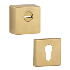 Броненакладка накладная Rostex R3/H Quadrum Ti/Mat матовое золото Броненакладка накладная Rostex R3/H Quadrum Ti/Mat матовое золото