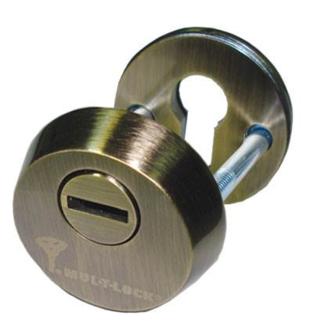 Броненакладка накладная Mul-t-lock SL3 48-53мм AB античная бронза Броненакладка накладная Mul-t-lock SL3 48-53мм AB античная бронза