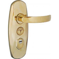 Захисна фурнітура Mul-t-lock Platinum mov-mov латунь полірована Захисна фурнітура Mul-t-lock Platinum mov-mov латунь полірована