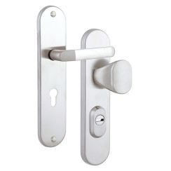 Защитная фурнитура Rostex R1 Universal (85мм) Cr/Mat матовый хром