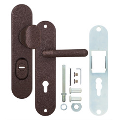 Защитная фурнитура Rostex R1 Universal (72мм) Gn коричневая порошковая краска