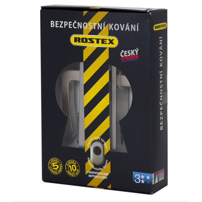 Захисна фурнітура Rostex R4 Astra (72мм) Cr / Мat матовий хром
