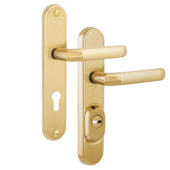 Защитная фурнитура Rostex R4 Decor (85мм) Ti/Mat матовый титан/матовое золото