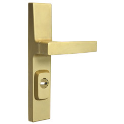 Защитная фурнитура Rostex R4 Office (85мм) Ti/Sat сатинированное золото