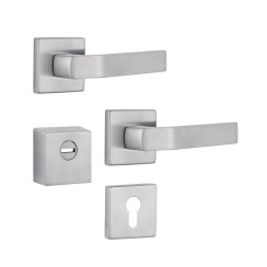 Защитная фурнитура Rostex R4/H Quadrum накладные Cr/Mat mov-mov нержавеющая сталь