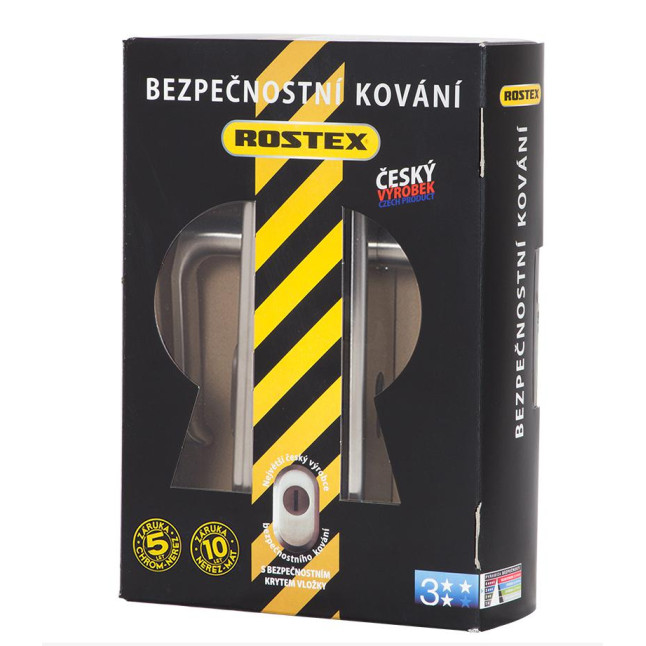 Захисна фурнітура Rostex R4 Universal (90мм) матова нержавіюча сталь