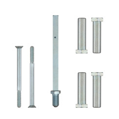 Комплект удлинения для защитной фурнитуры Rostex Solid-Pro+ fix-mov R1 (71-80 мм)