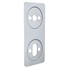 Пластина ремонтная Rostex Rotondum 90мм матовая нержавеющая сталь