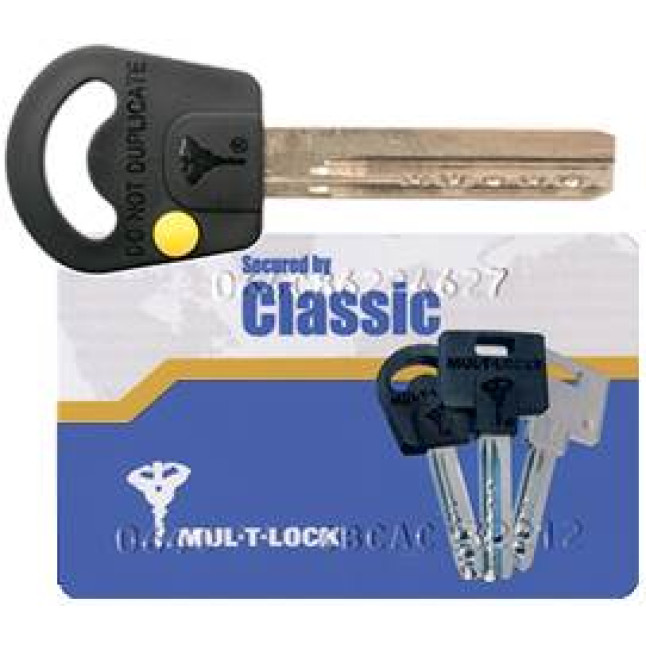 Циліндр Mul-t-lock Classic 71 (33x38T) ключ-тумблер NST нікель сатин