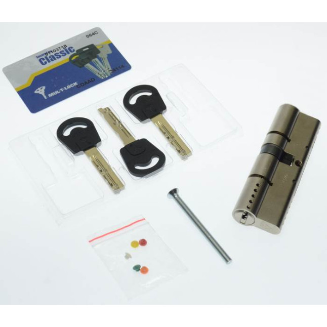 Циліндр Mul-t-lock Classic 120 (50x70) ключ-ключ NST нікель сатин Циліндр Mul-t-lock Classic 120 (50x70) ключ-ключ NST нікель сатин