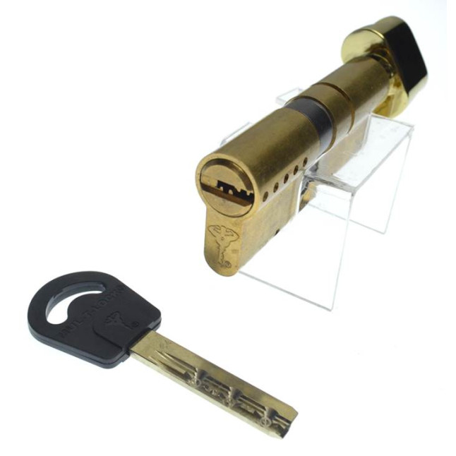 Циліндр Mul-t-lock Classic 80 (35x45T) ключ-тумблер EB латунь