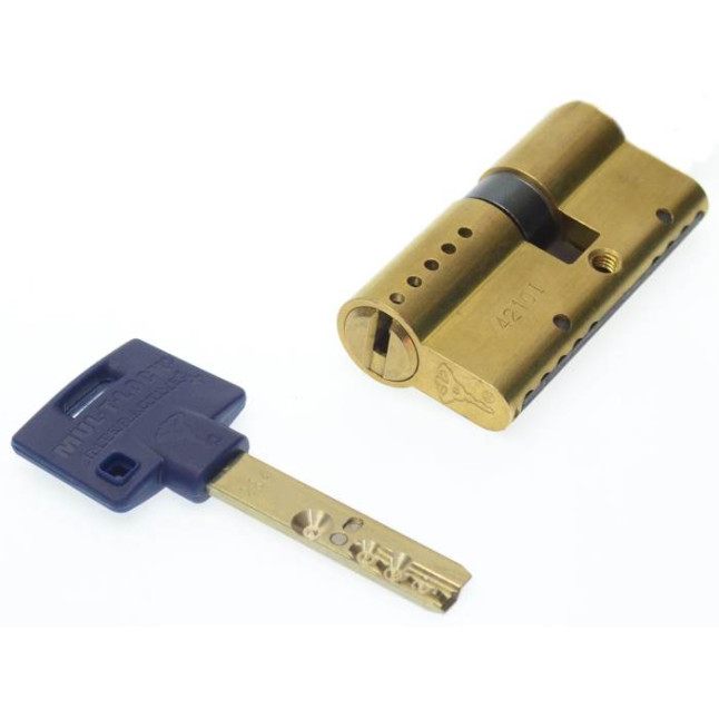 Циліндр Mul-t-lock Interactive + 105 (40x65) ключ-ключ EB латунь Циліндр Mul-t-lock Interactive + 105 (40x65) ключ-ключ EB латунь