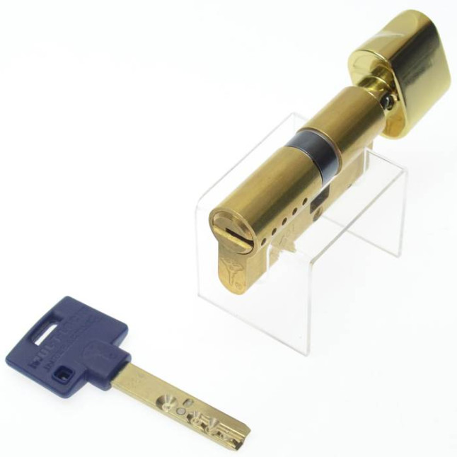 Циліндр Mul-t-lock Interactive +125 (50x75T) ключ-тумблер EB латунь Циліндр Mul-t-lock Interactive +125 (50x75T) ключ-тумблер EB латунь