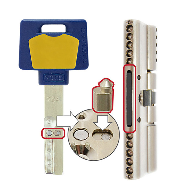 Циліндр Mul-t-lock Interactive + 115 (45x70) ключ-ключ VIP NST нікель сатин Циліндр Mul-t-lock Interactive + 115 (45x70) ключ-ключ VIP NST нікель сатин